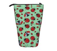 Melbrakin Rosse su Sfondo Blu Astuccio Telescopico Portapenne Astuccio Telescopico Borsa Cancelleria, per Ufficio Scolastico, Natale2, Taglia Unica, Organizer per Borse