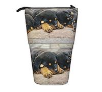 Melbrakin Rottweiler Cani che dormono Animali domestici Cuccioli Astuccio piccolo, Astuccio per matite, Astuccio telescopico Astuccio per matite Portapenne