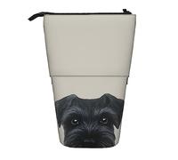 Melbrakin Schnauzer Original Painting Dog Puppy Astuccio per matite, astuccio per matite, astuccio telescopico per astuccio portapenne