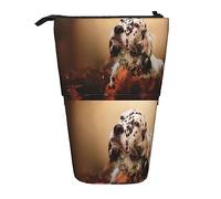 Melbrakin Setter inglese Autumn Pets Puppy Dogs Astuccio per matite inglese, astuccio per matite, astuccio telescopico per astuccio portapenne