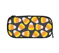 Melbrakin Simpatico astuccio per matite di mais di caramelle di Halloween, astuccio di grande capacità, portapenne, astuccio per matite, organizer con cerniera, borsa per trucco cosmetico