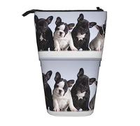 Melbrakin Simpatico astuccio per matite per cuccioli di bulldog francese, astuccio portamatite, astuccio telescopico portamatite portapenne