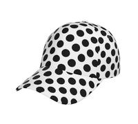 Melbrakin Simpatico Cappellino da Baseball a Pois Rossi per Uomo e Donna, Regolabile, con Chiusura Snapback, Stile Dad Hat.