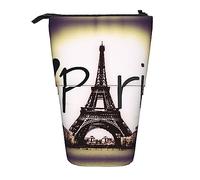 Melbrakin Torre Eiffel Love Paris Astuccio telescopico Portapenne Telescopico Astuccio Borsa Cancelleria, per ufficio scolastico, Natale2, Taglia unica, Organizer per borse