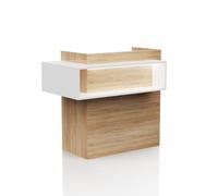 MELCAP BANCO RECEPTION CON VANO A GIORNO BIANCO/ROVERE ART.AR0930R