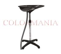 MELCAP LAVATESTA A PIEDE PORTATILE PER PARRUCCHIERI CON ASTA REGOLABILE ALTEZZA