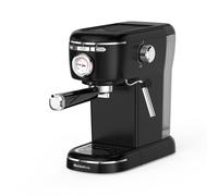 MELCHIONI FAMILY AROMATICA PLUS, MACCHINA DA CAFFÈ 3 IN 1, Compatibile con Capsule Nespresso, Cialde E.S.E. o caffè in Polvere, 1100 W, 15 bar, serbatoio acqua 1,2 L, Montalatte, NERO