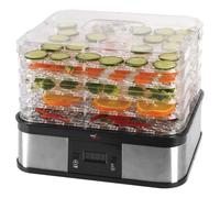 EssiccatoreDigitale Babele Plus con 5 Ripiani Timer 48 Ore Potenza 250 Watt Colore Nero / Trasparente.