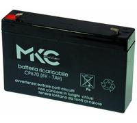 MKC BATTERIA AL PIOMBO 6V 7Ah 150 X 95 X 33 MM FASTOM 4,8MM UPS EMERGENZA BICI