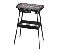 Melchioni Family | Barbeque Elettrico con Piedistallo BBQ2, 2000W, Griglia Completamente Smonatabile con Vaschetta, Termostato Integrato, 83.5 x 38 x22 cm