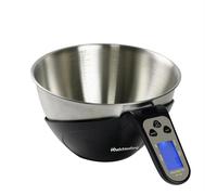 Melchioni Family EQUILIBRA, Bilancia Cucina Digitale, Bilancia Elettronica con Ciotola, Alta Precisione, Misurazione Liquidi, Capacità 5kg / 2L, Piedini Antiscivolo, Display LCD
