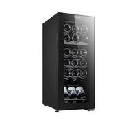 Cantinetta - 18 bottiglie - Libera Installazione - Glass/Black - Classe G - MELCHIONI - VERMENTINO 18 C DUAL - Veloce