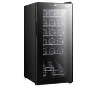 Cantinetta - 18 bottiglie - Libera Installazione - Glass/Black - Classe G - Compressore - MELCHIONI - VERMENTINO 18 C - Veloce