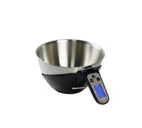 Melchioni Family EQUILIBRA, Bilancia Cucina Digitale, Bilancia Elettronica con Ciotola, Alta Precisione, Misurazione Liquidi, Capacità 5kg / 2L, Piedini Antiscivolo, Display LCD