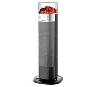 Melchioni Family FIREPLACE NEW Termoventilatore 2000W con Display LED Touch | Funzione Swing, Ventilazione e Riscaldamento, Telecomando, Effetto Legna Ardente, Protezione Antiribaltamento