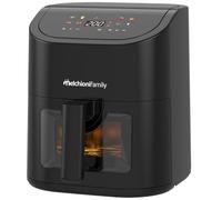 Melchioni Family | Friggitrice ad Aria Emma 5L, 8 Programmi, Display Touch, 1500W, Temperatura 80-200°C, Antiaderente, Compatta e Controllo Visivo