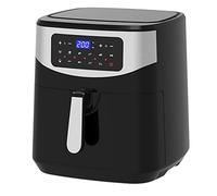 Melchioni Family | Friggitrice ad Aria ISABEL, Capacità 9L / 3kg, Display Touch Screen, Timer da 1 a 60 Minuti, 10 Programmi Preimpostati, 50-200°C, Contenitore Antiaderente, 1800 W