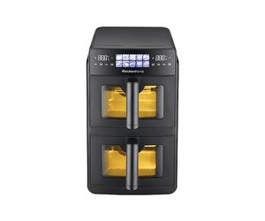 MELCHIONI FAMILY GIULIA FRIGGITRICE AD ARIA, capacità 10 l, Max potenza 2600 W, programmi, da 80 °C a 200 °C, Nero / Plastica