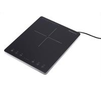 Melchioni Family OBLIVION 1, Fornello a Induzione portatile in Vetro Nero, Tasti Touch, Display Digitale, 5cm di Spessore, Risparmio Energetico, Assorbimento Massimo 2000W, Blocco Sicurezza Bambini