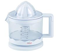 Melchioni Family | Spremiagrumi Elettrico ZUMO, Doppio Movimento di Rotazione, Azionamento automatico a pressione, Coperchio di protezione, Caraffa estraibile con maniglia da 0,6 L, Avvolgicavo, 30W