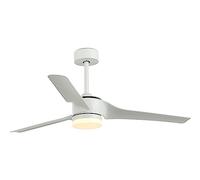 Melchioni Family | Ventilatore da Soffitto con Luce e Telecomando, 6 Velocità e 3 Modalità, Ultra Silenzioso, Agitatore con 3 Pale in ABS, Diametro 132 cm, Colore Bianco