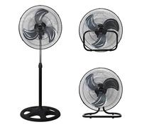 Melchioni Family | Ventilatore Industriale 3 in 1, Installabile a Terra, a Paret