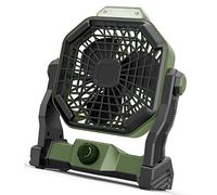 Ventilatore portatile con luce LED da campeggio Ø12 cm MF 0612VL