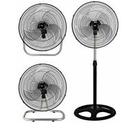 MELCHIONI MF1712TRIO VENTILATORE 45CM 3 VELOCITA' TAVOLO - PIANTANA - PARETE