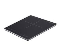 Melchioni Family OBLIVION 1, Fornello a Induzione portatile in Vetro Nero, Tasti Touch, Display Digitale, 5cm di Spessore, Risparmio Energetico, Assorbimento Massimo 2000W, Blocco Sicurezza Bambini