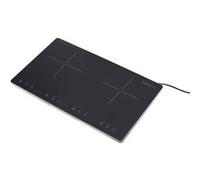 Melchioni Family Piastra Induzione OBLIVION 2, Piano Cottura Induzione 2 Fuochi, Vetro Nero, Display Digitale, Timer, Blocco Sicurezza Bambini, Protezione Surriscaldamento, Assorbimento Massimo 3300W