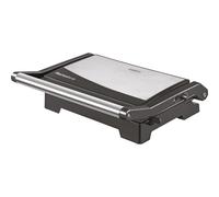 BURGER Mini Bistecchiera Elettrica 1000W con Piastre Grill Antiaderenti, Tostapane per Sandwich, Distribuzione Uniforme del Calore, Apertura a 180