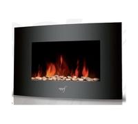 Melchioni Termoconvettore 2000W 10m³ WALLFLAME Black 158640050