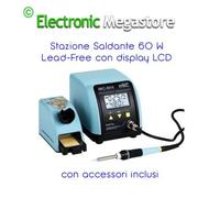 Melchioni TURTLE Stazione saldante 60W digitale con sistema di stand by automati