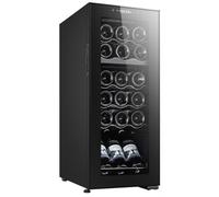 Melchioni Vermentino 18 C Dual Cantinetta vino con compressore Libera installazione Nero 18 bottiglia/bottiglie