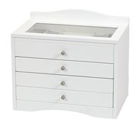 Mele 4065 Portagioielli Cofanetto porta gioielli Portagioie in legno 3 cassetti