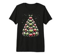 Mele, Albero di Natale, Maglietta Premium
