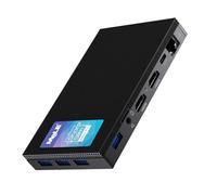 Mele Fanless Mini PC Quieter3Q N5105 8GB 256GB, Micro Computer WiFi 5 Small Desktop USB-C PD3.0, Gigabit Ethernet, Dual HDMI, Accensione automatica per IoT e Industria