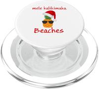 Mele Kalikimaka beaches Sunglasses Merry Hawaiian Christmas PopSockets PopGrip per MagSafe