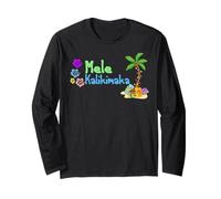 Mele Kalikimaka Christmas Hawaiian Palm Tree Xmas Gifts Maglia a Manica
