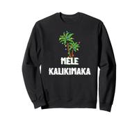 Mele Kalikimaka Christmas Hawaiian Palm Tree Xmas Lights Felpa