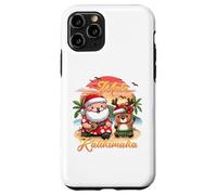 Mele Kalikimaka Natale hawaiano Kawaii Babbo Natale renna divertente Custodia per iPhone 11 Pro