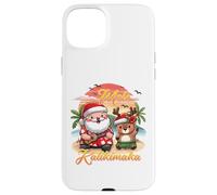 Mele Kalikimaka Natale hawaiano Kawaii Babbo Natale renna divertente Custodia per iPhone 15 Plus