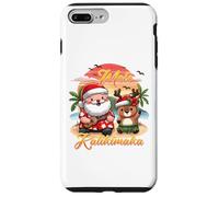 Mele Kalikimaka Natale hawaiano Kawaii Babbo Natale renna divertente Custodia per iPhone 7 Plus/8 Plus