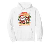 Mele Kalikimaka Natale Hawaiano Kawaii Babbo Natale Renna Divertente Felpa con Cappuccio