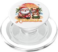 Mele Kalikimaka Natale hawaiano Kawaii Babbo Natale renna divertente PopSockets PopGrip per MagSafe