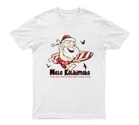 Mele Kalikimaka Santa Surfing T-Shirt Unisex Regalo Retrò Stagionale...