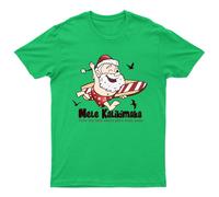 Mele Kalikimaka Santa Surfing T-Shirt Unisex Regalo Retrò Stagionale...