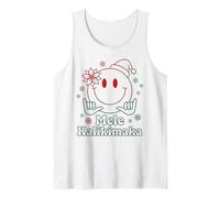 Mele Kalikimaka Smile Face Santa Shaka Natale Hawaiano Canotta