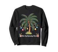 Mele Kalikimaka Tropical Christmas Hawaiian Xmas Palm Tree Felpa
