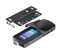 MeLE PCG02 N100 Mini PC Stick USB-C con funzionalità complete, senza ventola, doppio display HDMI 4K, WiFi 2.4G/5G, BT5.1 GbE, Micro PC con VESA (8GB / 128GB eMMC)